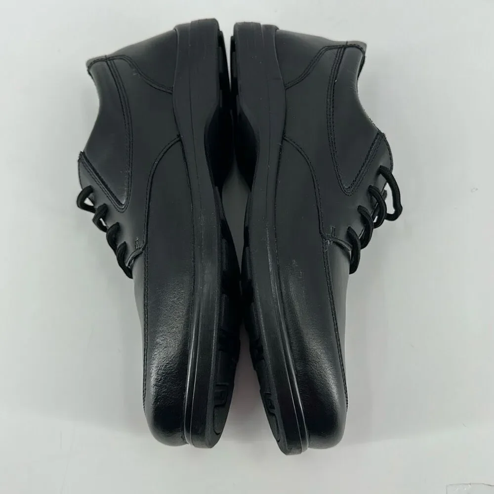 NIB Hush Puppies Ty Big Boys‎ Leather Lace Up Oxford Dress Shoes Black Size 6.5M